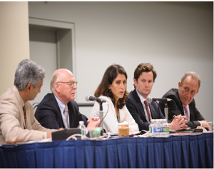 Covestro’s Richard Northcote (at right) at EE Global 2016