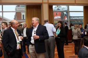 Conference attendees at the Industry Reception 